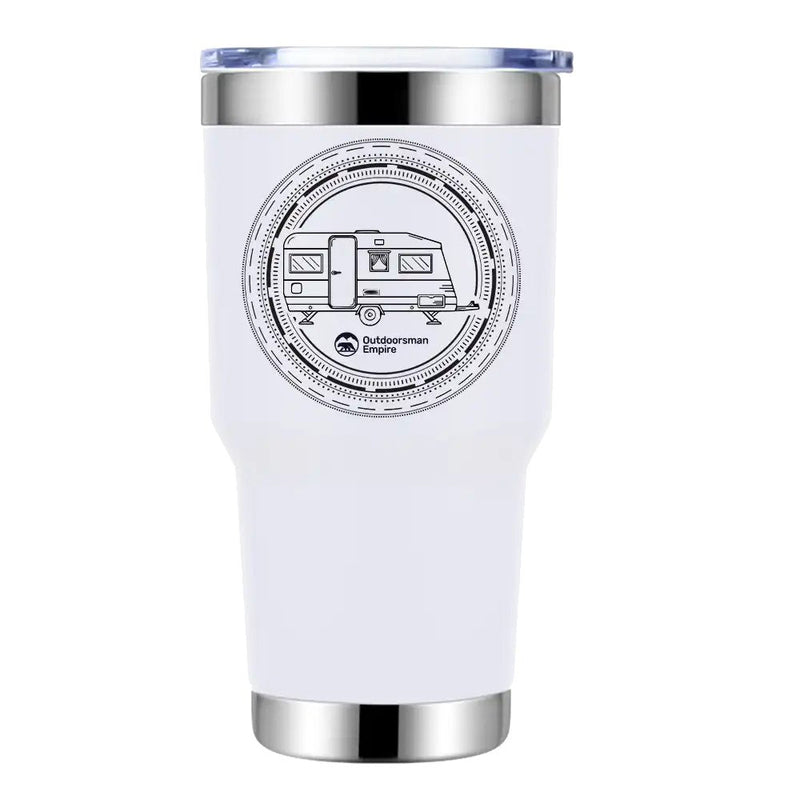 Load image into Gallery viewer, Camping Kaleidoscope 30oz Insulated Vacuum Sealed Tumbler
