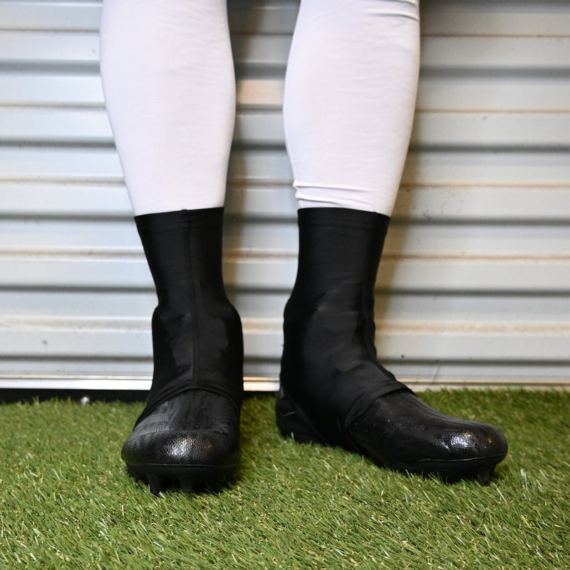 Load image into Gallery viewer, Faith Cross Black Cleat Covers
