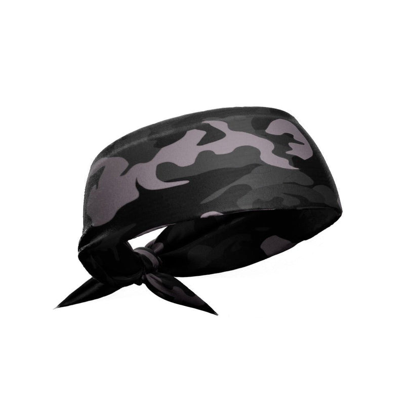 Load image into Gallery viewer, Blackout Camo Tie Headband
