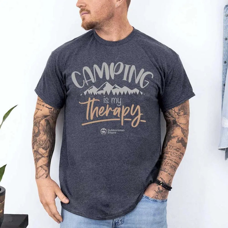 Load image into Gallery viewer, Camping Is My Therapy Man T-Shirt
