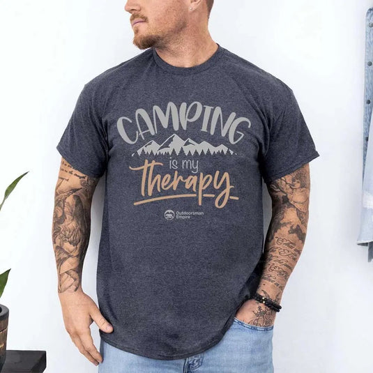 Camping Is My Therapy Man T-Shirt