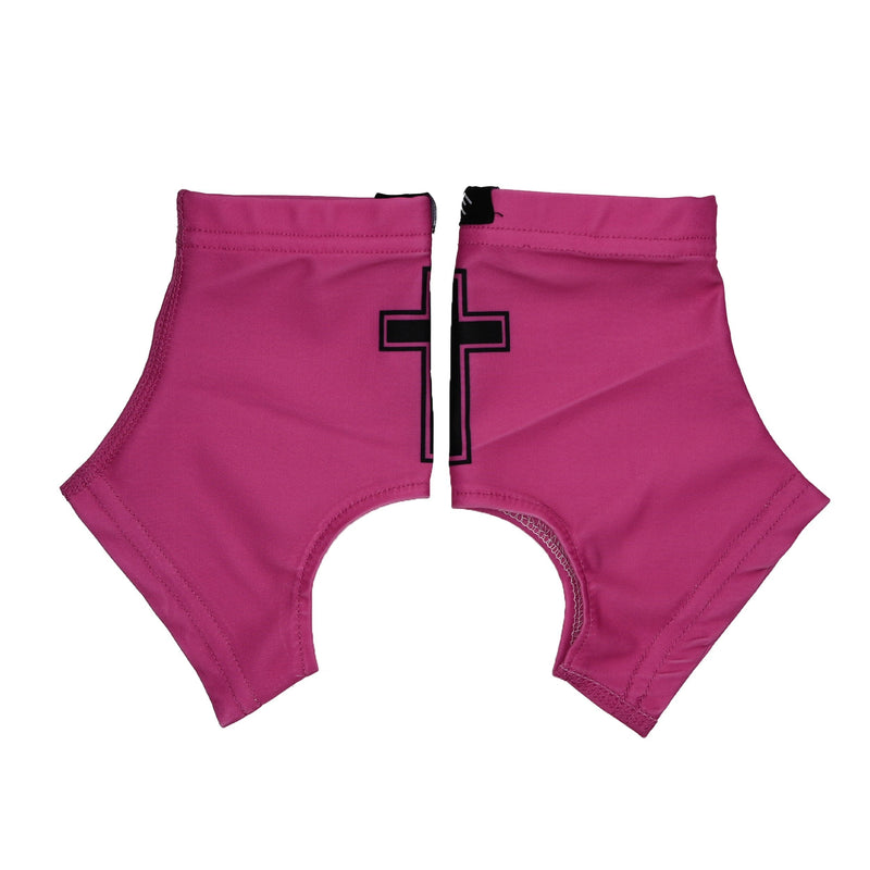 Load image into Gallery viewer, Faith Cross Pink Cleat Covers
