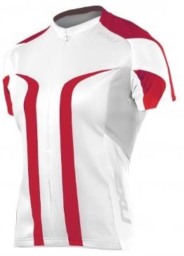2XU Elite Sublimated Cycle Jersey Women's White/Watermelon X-Small
