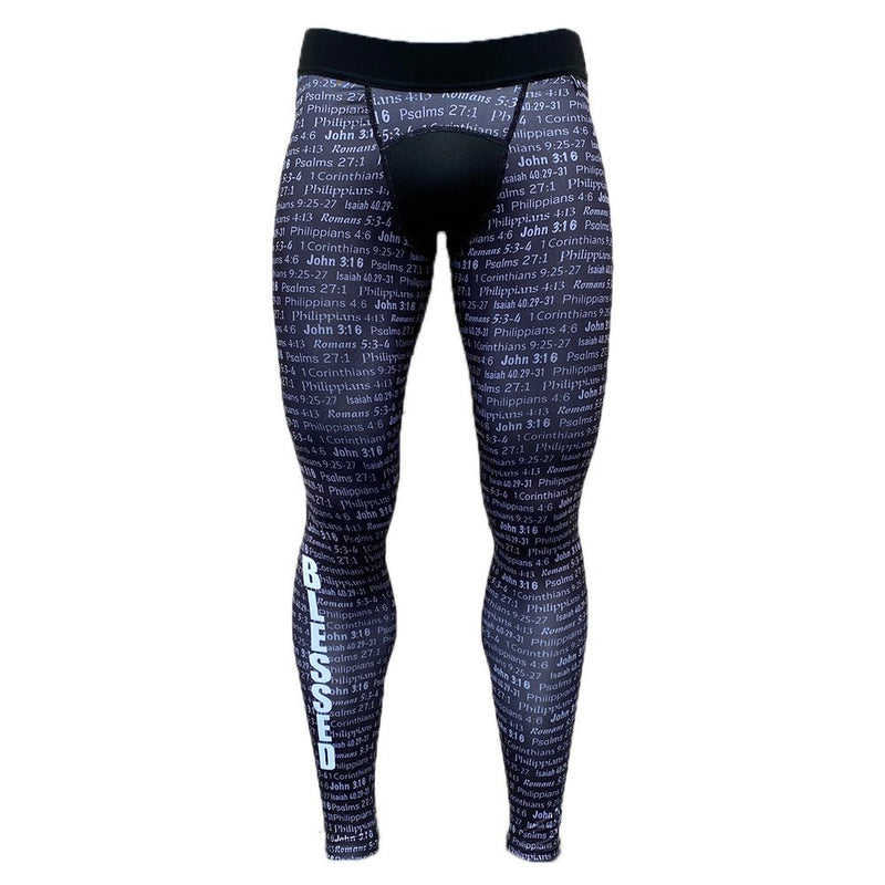 Load image into Gallery viewer, Black BLESSED Compression Tights
