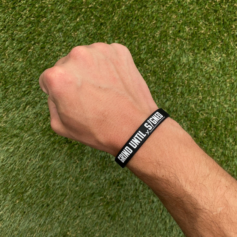 Load image into Gallery viewer, GRIND UNTIL SIGNED Wristband
