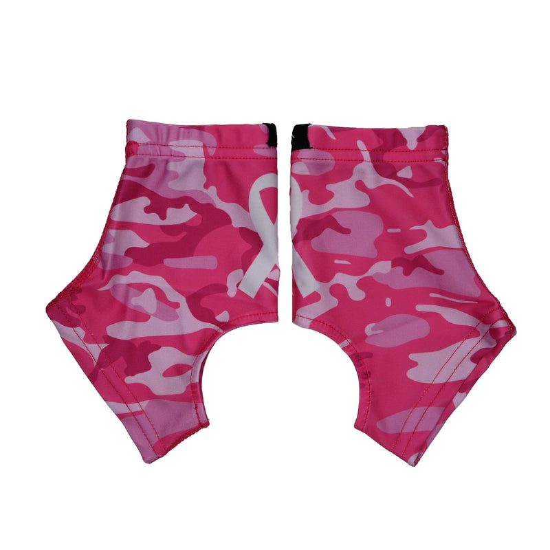 Load image into Gallery viewer, Pink Camo Breast Cancer Awareness Cross Cleat Covers
