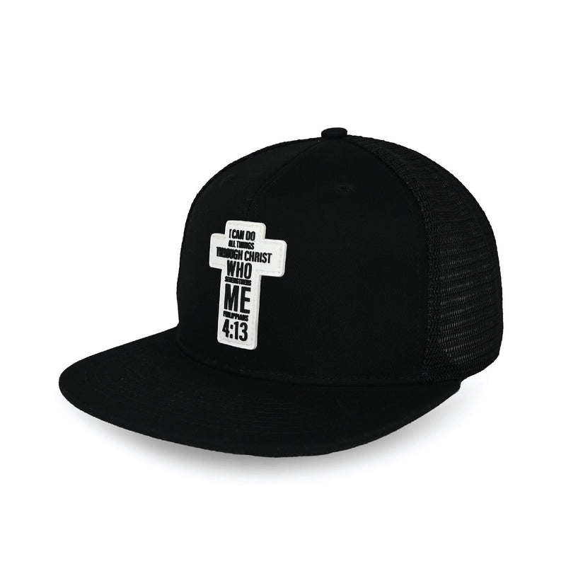 Load image into Gallery viewer, Philippians 4:13 Cross Trucker Hat
