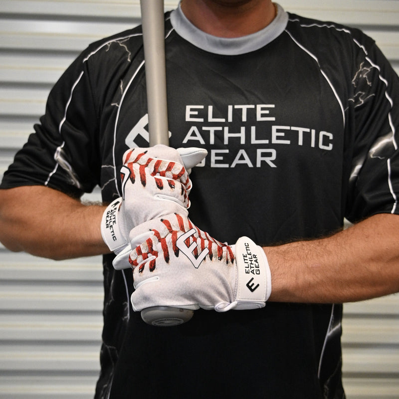 Load image into Gallery viewer, Baseball Lace Batting Gloves
