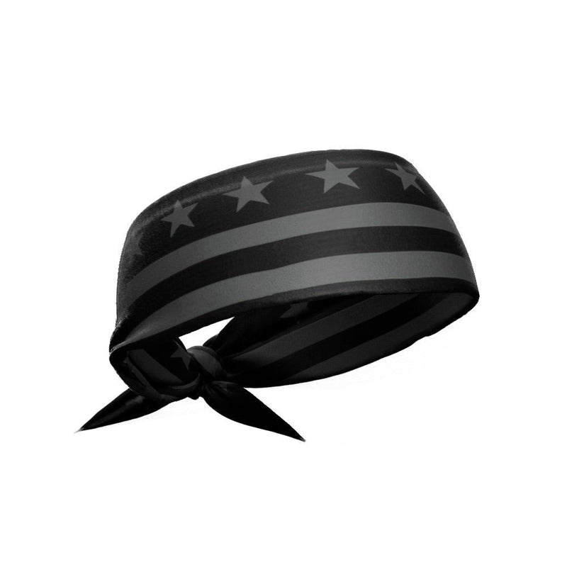 Load image into Gallery viewer, Shadow Stars &amp; Stripes Tie Headband
