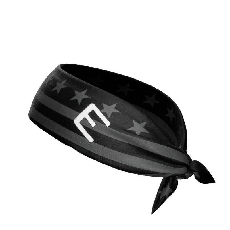 Load image into Gallery viewer, Shadow Stars &amp; Stripes Tie Headband
