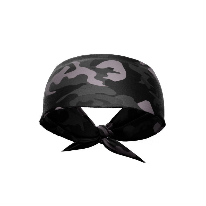 Load image into Gallery viewer, Blackout Camo Tie Headband
