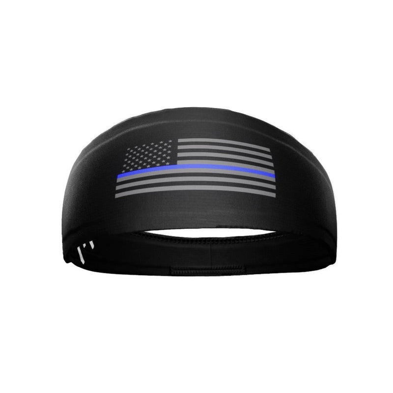 Load image into Gallery viewer, Tactical Thin Blue Line USA Flag Headband
