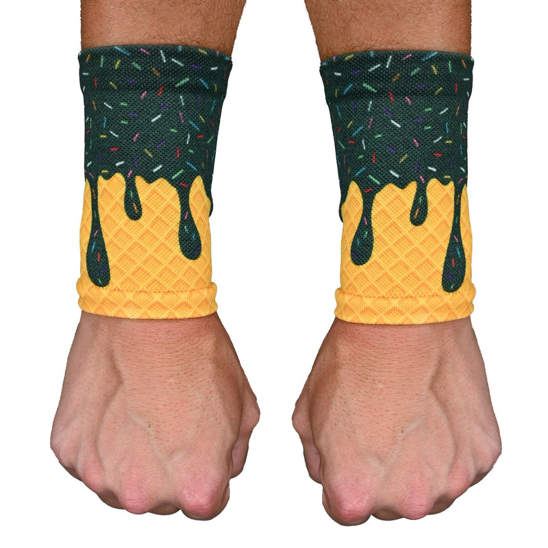 Load image into Gallery viewer, Green Ice Cream Wrist Support Sleeves
