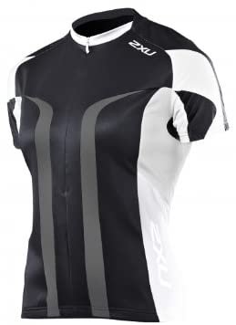 2XU Elite Sublimated Cycle Jersey Women's White/Watermelon X-Small