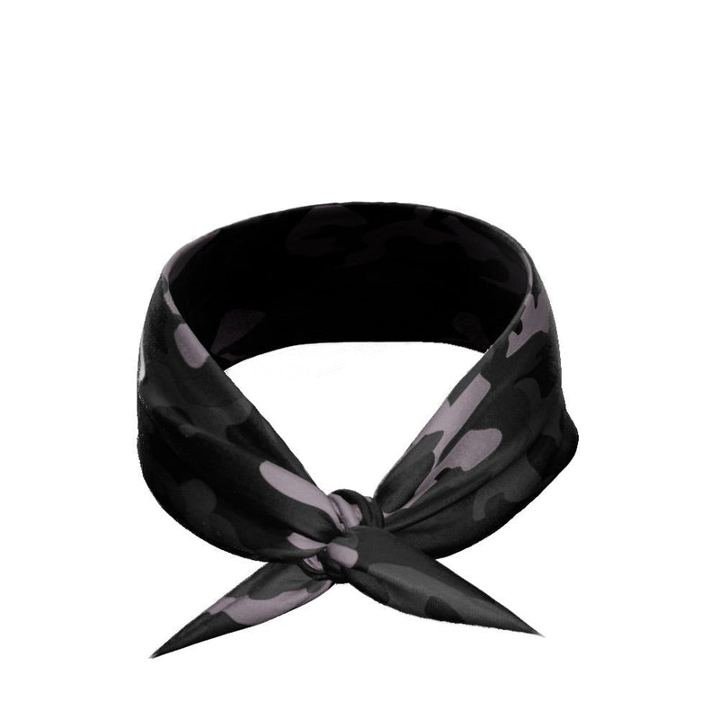 Load image into Gallery viewer, Blackout Camo Tie Headband
