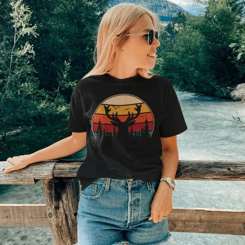 Load image into Gallery viewer, Deer Color T-Shirt for Women
