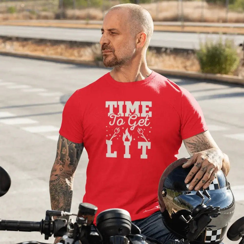 Load image into Gallery viewer, Time to Get Lit Man T-Shirt
