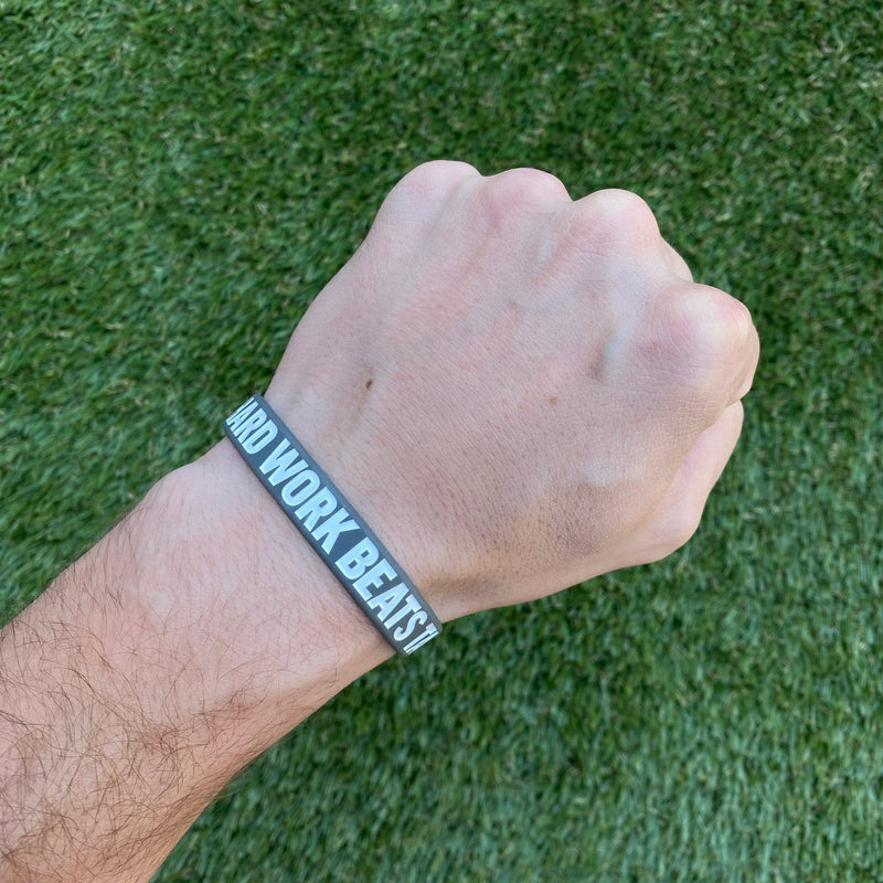 Load image into Gallery viewer, HARD WORK BEATS TALENT Wristband
