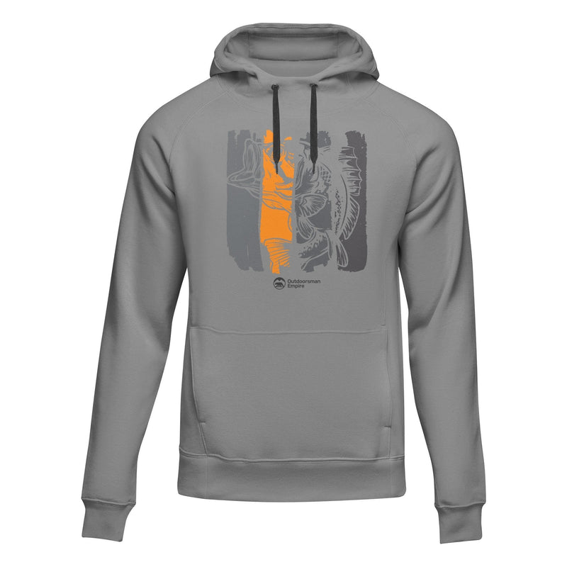 Load image into Gallery viewer, Fishing Grunge Bars' Adult Fleece Hoodie
