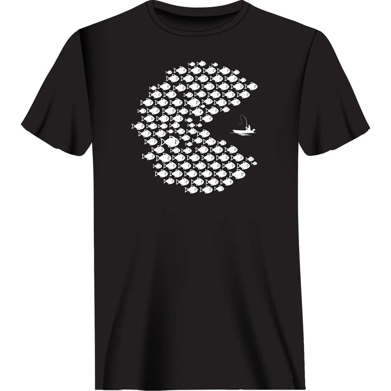 Load image into Gallery viewer, Fishing Pacman Style Man T-Shirt

