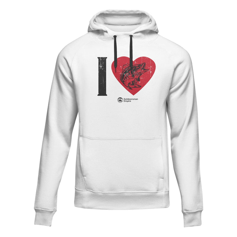 Load image into Gallery viewer, I love Fishing&#39; Adult Fleece Hooded Sweatshirt
