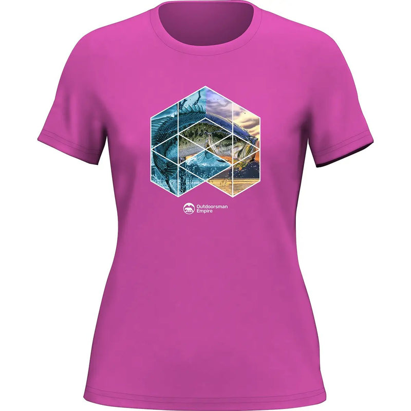 Load image into Gallery viewer, Fishing Geometry T-Shirt for Women
