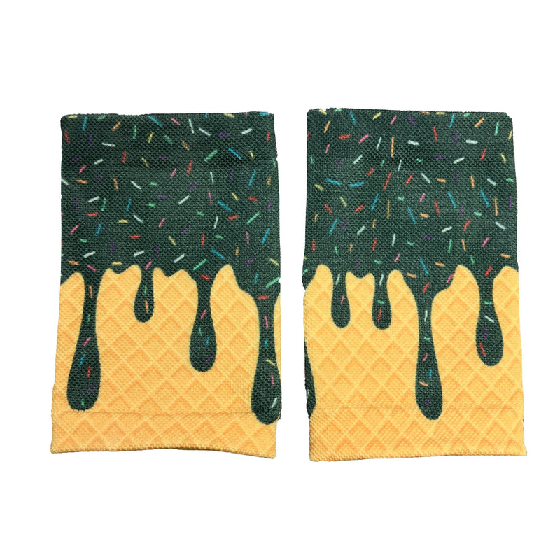 Load image into Gallery viewer, Green Ice Cream Wrist Support Sleeves
