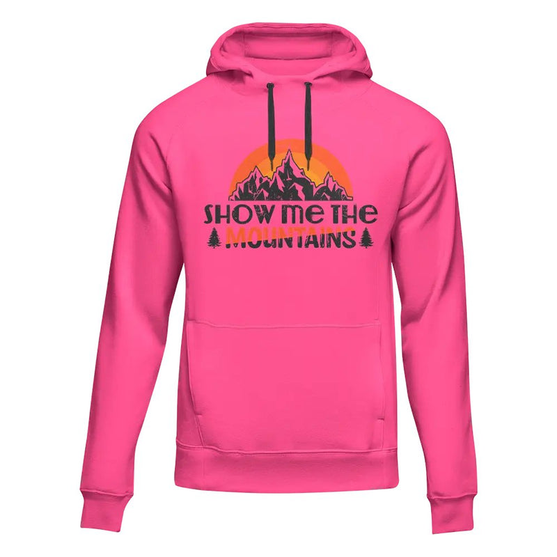 Load image into Gallery viewer, Hiking Show Me To The Mountains Adult Fleece Hooded Sweatshirt
