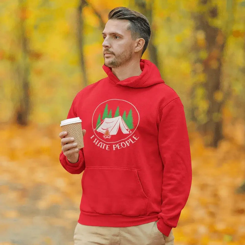 Load image into Gallery viewer, I Hate People Men Hoodie
