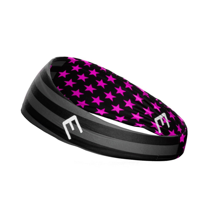 Load image into Gallery viewer, Shadow USA Flag - Breast Cancer Awareness Headband
