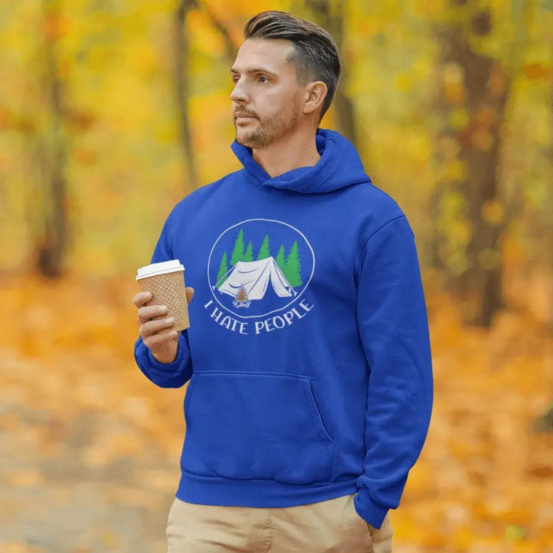 Load image into Gallery viewer, I Hate People Men Hoodie
