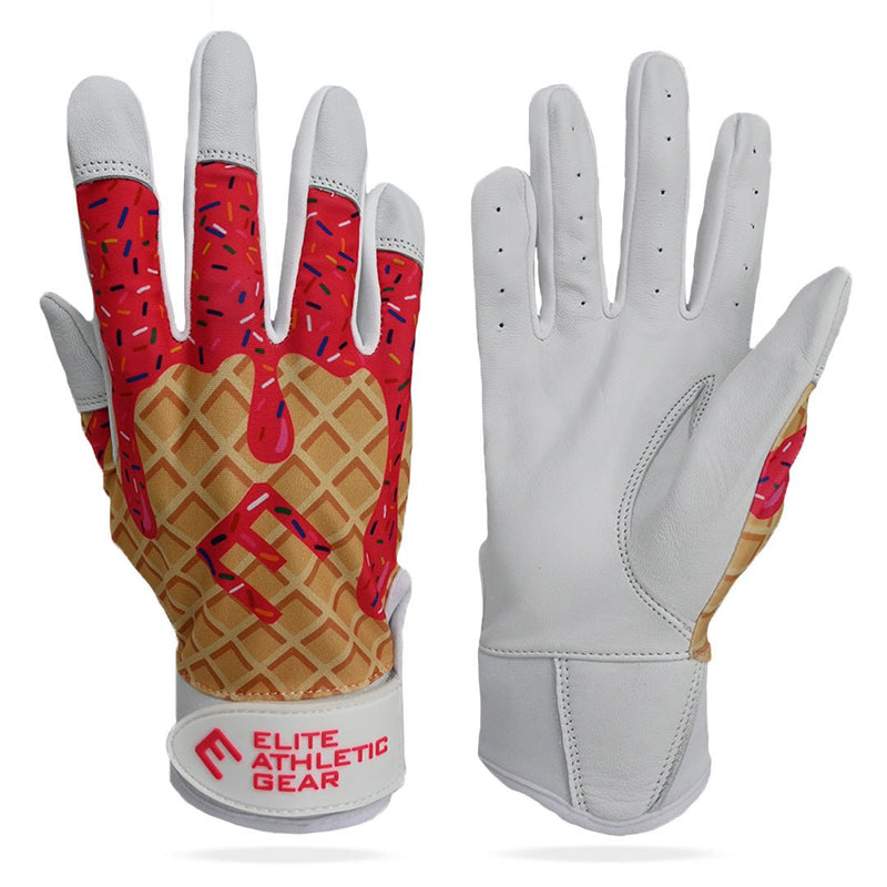Load image into Gallery viewer, Pink Ice Cream Batting Gloves
