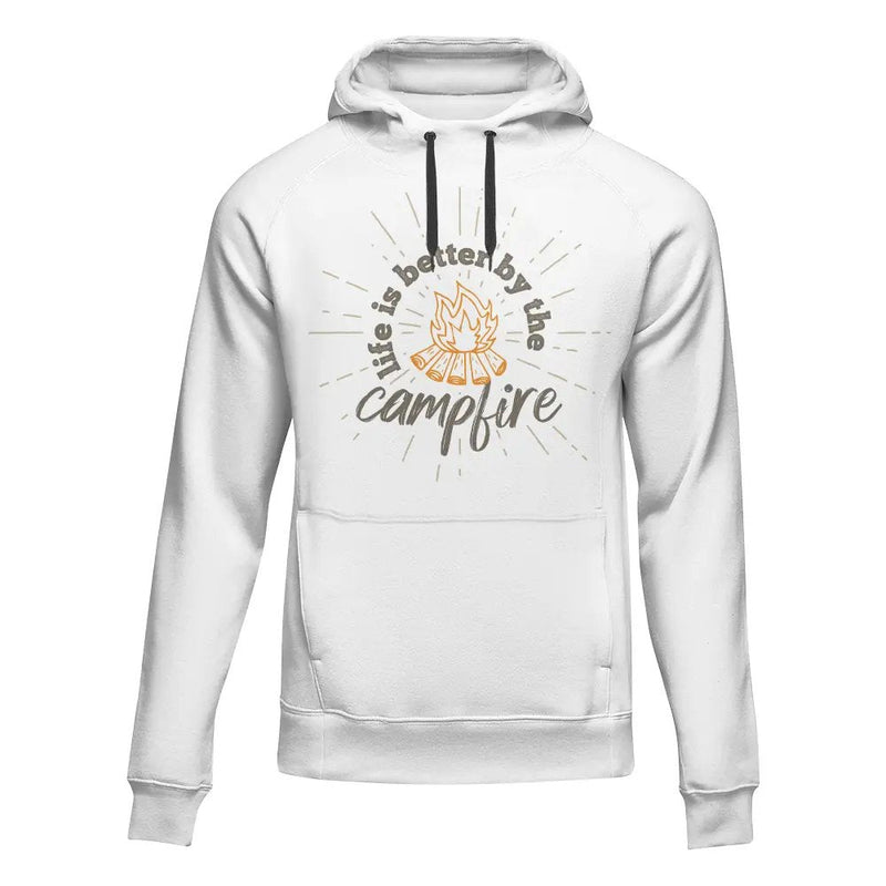 Load image into Gallery viewer, Life Is Better Campfire Adult Fleece Hooded Sweatshirt
