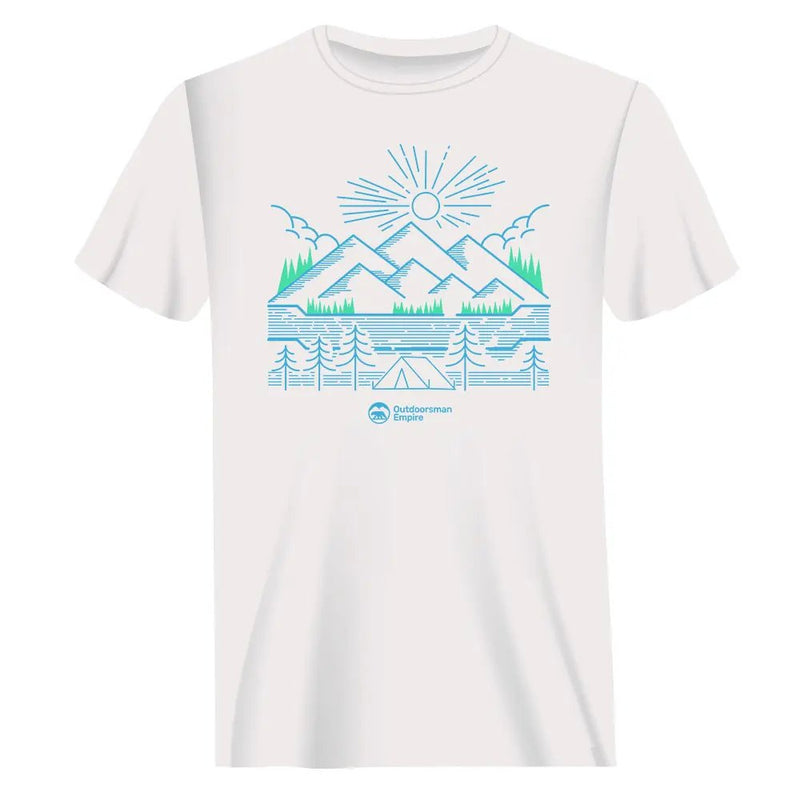 Load image into Gallery viewer, Camping Lines Man T-Shirt
