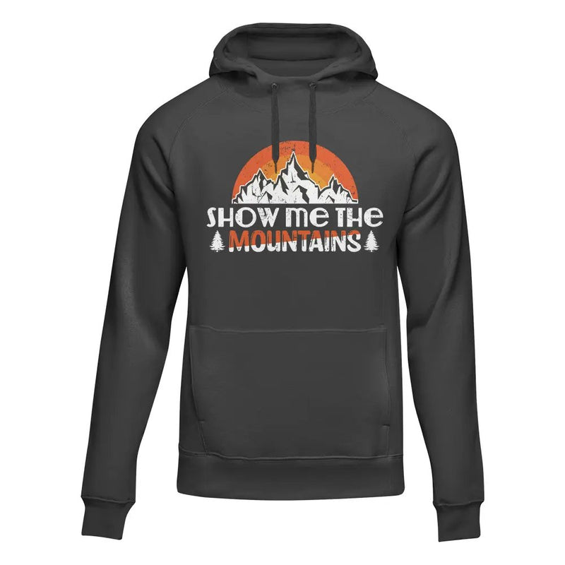 Load image into Gallery viewer, Hiking Show Me To The Mountains Adult Fleece Hooded Sweatshirt
