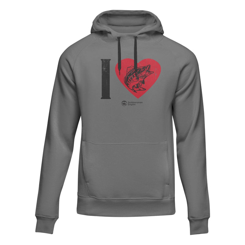 Load image into Gallery viewer, I love Fishing&#39; Adult Fleece Hooded Sweatshirt
