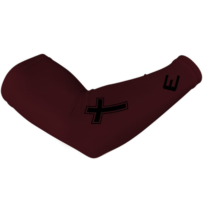 Load image into Gallery viewer, Faith Cross Maroon Arm Sleeve
