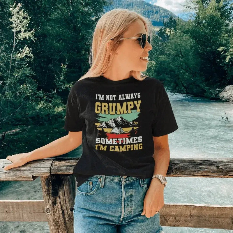 Load image into Gallery viewer, I&#39;m Not always Grumpy Women T-Shirt / Fitted T-Shirt
