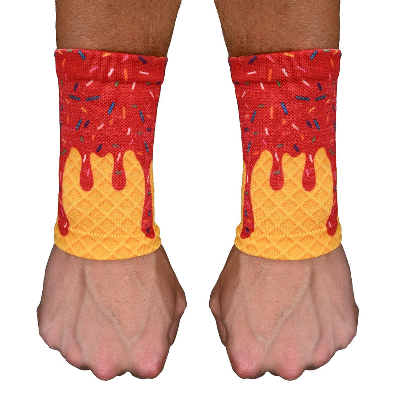 Load image into Gallery viewer, Red Ice Cream Wrist Support Sleeves

