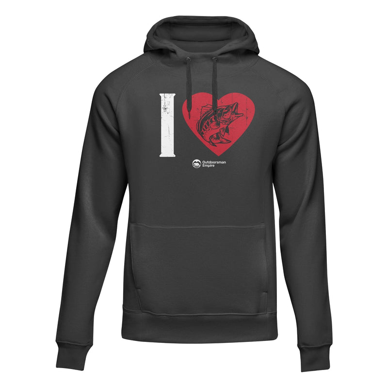 Load image into Gallery viewer, I love Fishing&#39; Adult Fleece Hooded Sweatshirt
