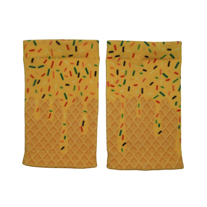 Load image into Gallery viewer, Yellow Ice Cream Wrist Support Sleeves
