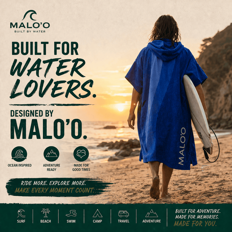 Load image into Gallery viewer, Mehana Changing Poncho – Quick-Dry Surf Poncho &amp; Hooded Towel for Beach &amp; Water Adventures
