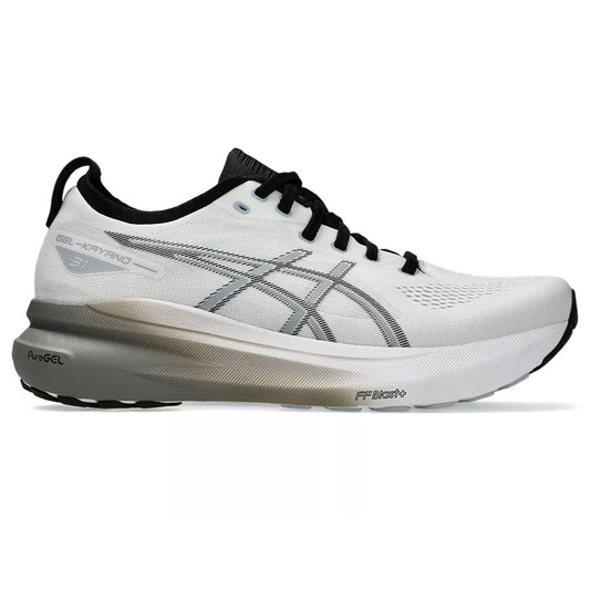Men's Asics Gel-Kayano 31, White/Piedmont Grey, 12.5 D Medium - Skoutley Outdoors LLC