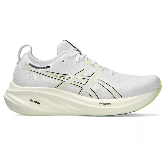 Men's Asics Gel-Nimbus 26, White/Birch, 12.5 D Medium - Skoutley Outdoors LLC