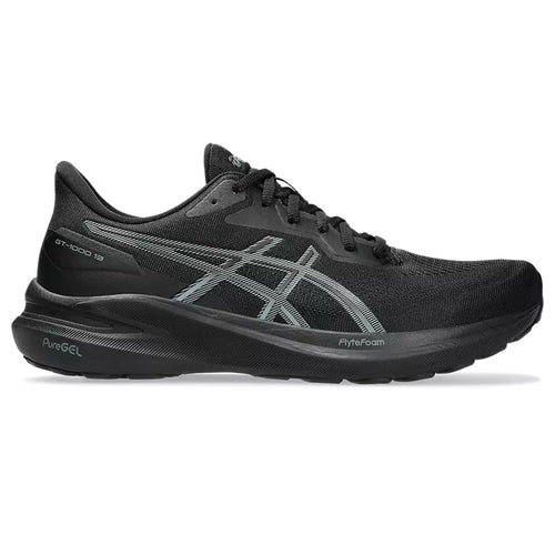 Men's Asics GT-1000 13, Black/Steel Grey, 10 D Medium - Skoutley Outdoors LLC