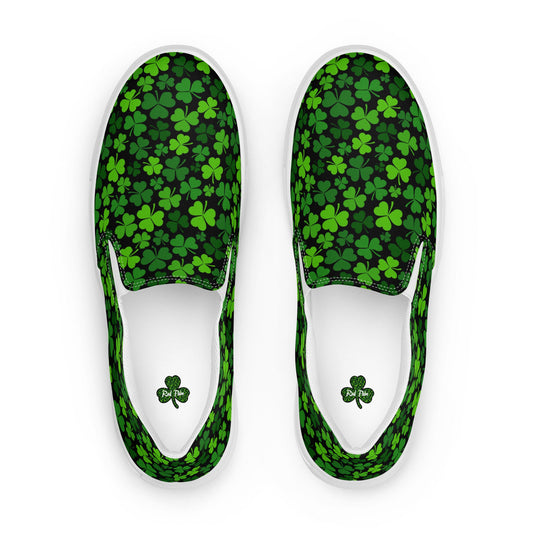 Rad Palm St. Patrick's Day Men’s Slip-On Canvas Shoes