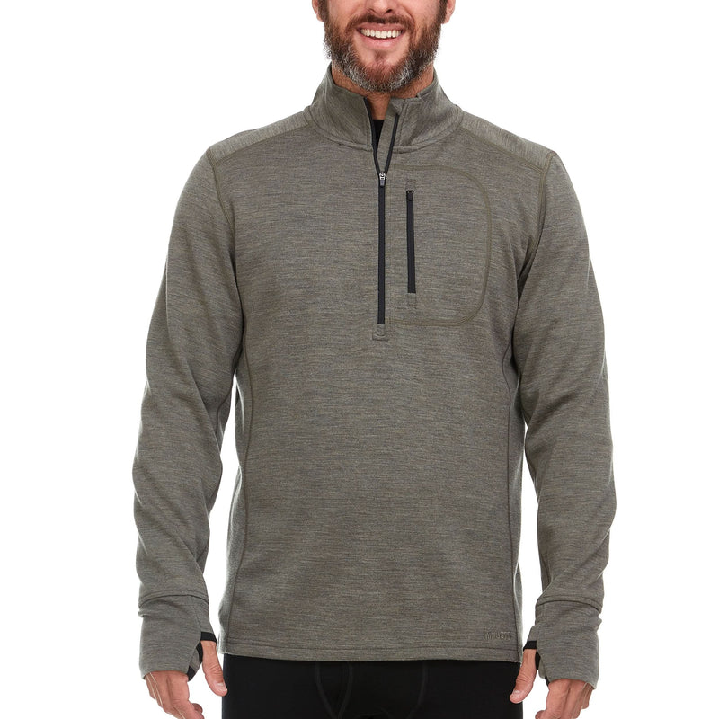 Load image into Gallery viewer, Heavyweight Men's Wool 1/4 Zip - 100% Merino Wool
