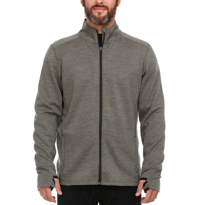 Load image into Gallery viewer, Heavyweight Men's Wool Full Zip Sweater - 100% Merino Wool

