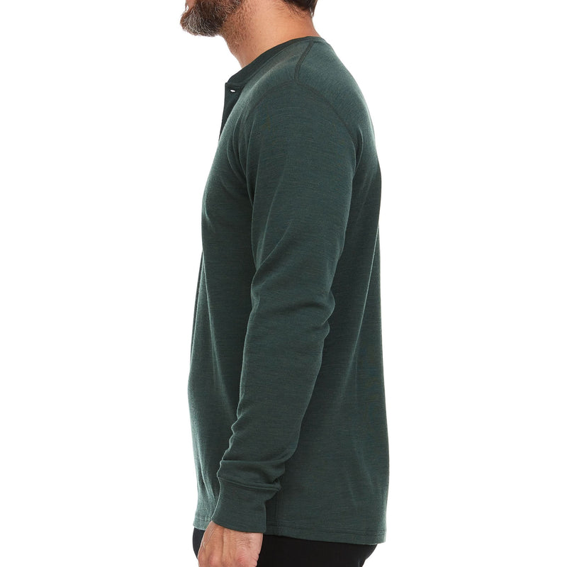 Load image into Gallery viewer, Men's Midweight Merino Wool Henley | 100% Merino Wool
