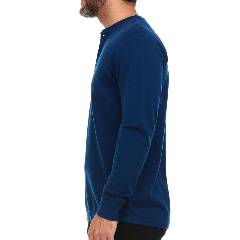 Load image into Gallery viewer, Men's Midweight Merino Wool Henley | 100% Merino Wool

